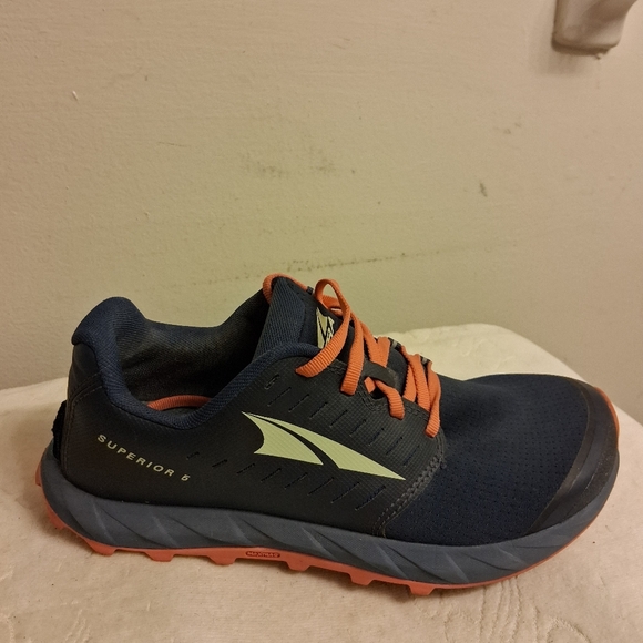 Women's ALTRA SUPERIOR 5 Navy and Orange Athletic Shoes size 7.5 - Picture 9 of 16